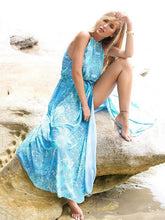 Printed Halterneck Maxi Dresses